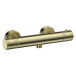 Scudo Core Bar Shower Valve Brushed Brass