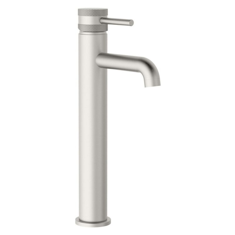 Scudo Core Tall Mono Basin Mixer Tap Brushed Nickel Scudo Core Tall Mono Basin Mixer Tap Brushed Nickel
