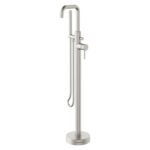 Scudo Core Freestanding Bath Shower Mixer Brushed Nickel