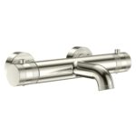 Scudo Core Wall Mounted Thermostatic Bath Filler Brushed Nickel