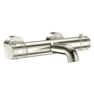 Scudo Core Wall Mounted Thermostatic Bath Filler Brushed Nickel