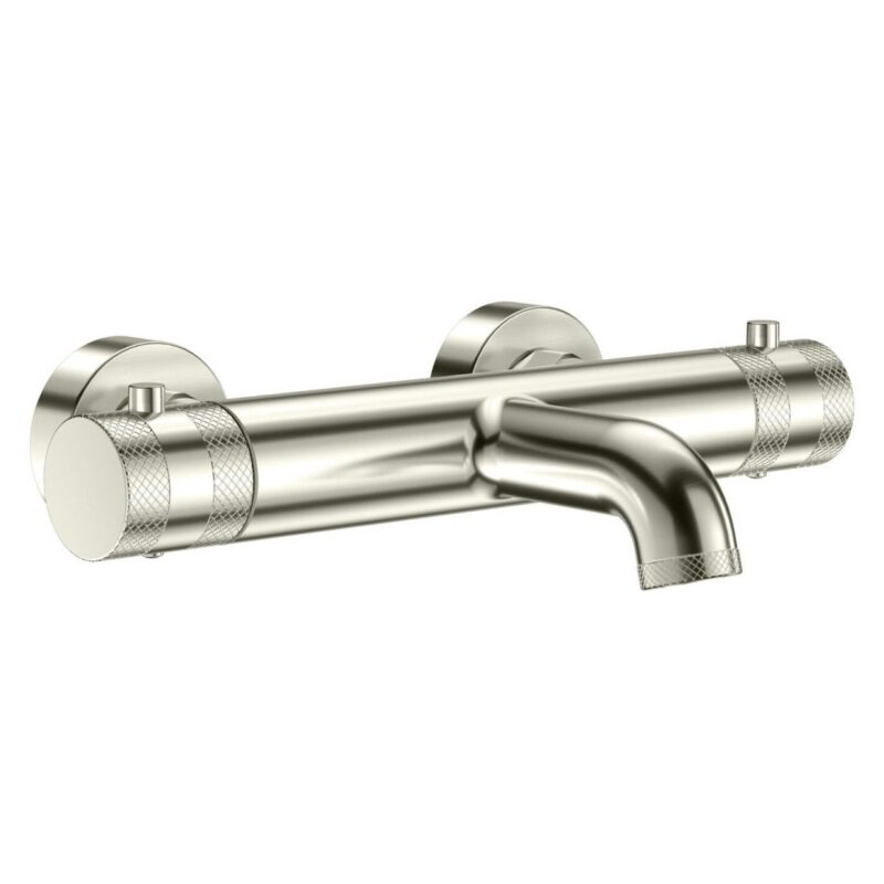 Scudo Core Wall Mounted Thermostatic Bath Filler Brushed Nickel Scudo Core Wall Mounted Thermostatic Bath Filler Brushed Nickel