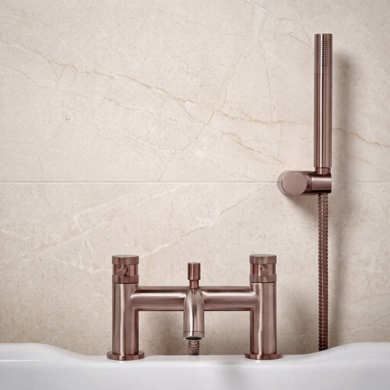 Scudo Core Bath Shower Mixer Brushed Bronze