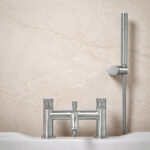 Scudo Core Bath Shower Mixer Brushed Nickel