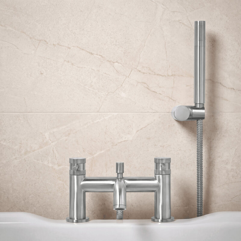 Scudo Core Bath Shower Mixer Brushed Nickel