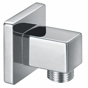 Scudo Chrome Square Wall Outlet Elbow