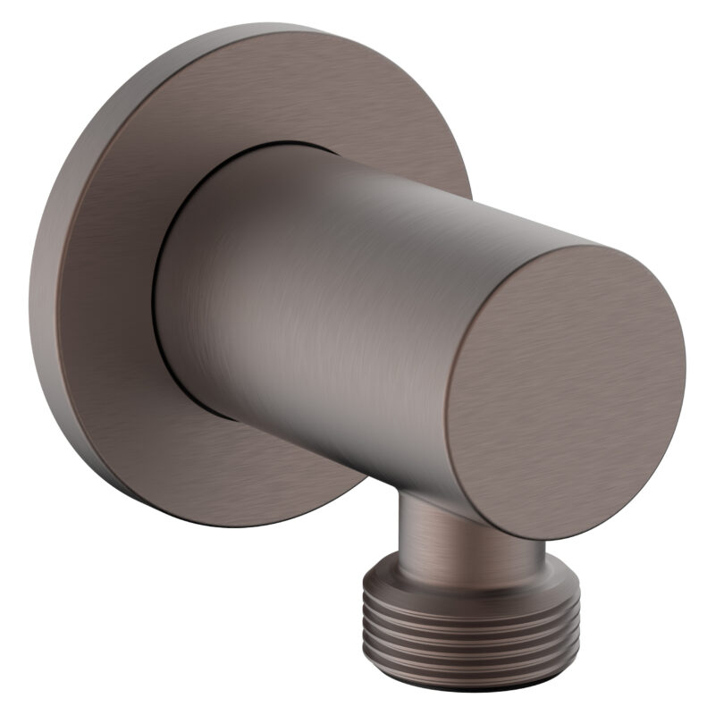 Scudo Round Outlet Elbow Brushed Bronze Scudo Round Outlet Elbow Brushed Bronze