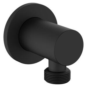 Scudo Round Outlet Elbow Matt Black