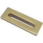 Scudo Brass Rectangle Basin Overflow Insert