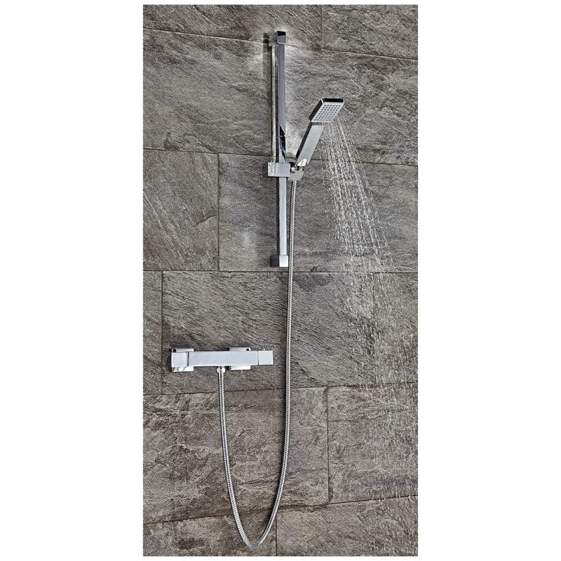 Scudo Square Riser Rail Kit with Paddle Handset