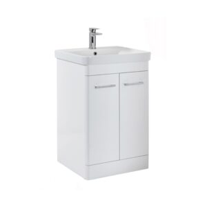 Scudo Rossini 600mm Floor Standing White Gloss Vanity Unit