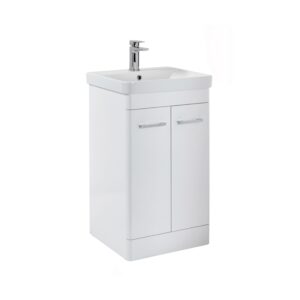 Scudo Rossini 500mm Floor Standing White Gloss Vanity Unit