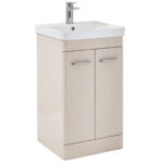 Scudo Rossini 500mm Floorstanding Vanity Unit & Basin Matt Stone