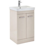 Scudo Rossini 600mm Floorstanding Vanity Unit & Basin Matt Stone