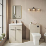 Scudo Rossini 600mm Floorstanding Vanity Unit & Basin Matt Stone
