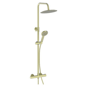 Scudo Serena Brass Round Rigid Riser Shower with Easykit