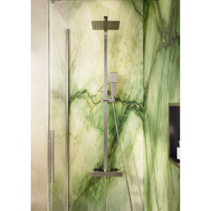 Scudo Elliot Rigid Riser Shower with Easykit Brushed Nickel