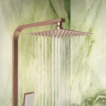 Scudo Elliot Rigid Riser Shower with Easykit Brushed Bronze
