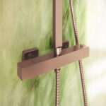 Scudo Elliot Rigid Riser Shower with Easykit Brushed Bronze