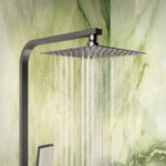 Scudo Elliot Rigid Riser Shower with Easykit Gunmetal