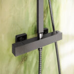 Scudo Elliot Rigid Riser Shower with Easykit Gunmetal