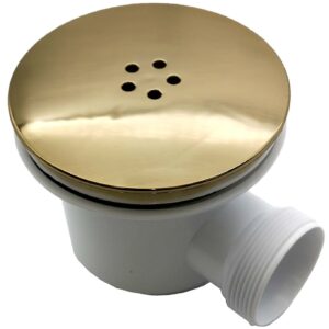 Scudo Brushed Brass 90mm Fast Flow Shower Waste for 40mm Trays