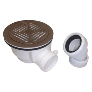 Scudo 90mm Fast Flow Shower Tray Waste Brushed Bronze