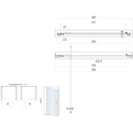 Scudo S6 Brushed Brass 900mm Pivot Shower Door