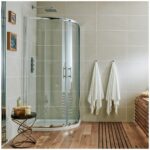 Scudo Double Door Offset Quadrant Shower Enclosure 900x760mm