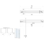 Scudo 760mm Pivot Shower Door