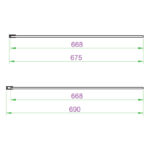 Scudo S8 700mm Chrome Fluted Wetroom Panel