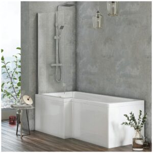 Scudo L Shaped Bath Screen