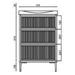 Scudo Bota 600 Fluted Cabinet