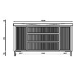 Scudo Bota 1000 Fluted Cabinet