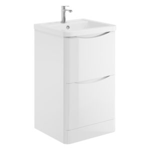 Scudo Bella 500 Floor Cabinet Gloss White