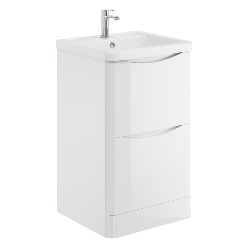 Scudo Bella 500 Floor Cabinet Gloss White Scudo Bella 500 Floor Cabinet Gloss White