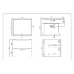 Scudo Bella 500 Wall Cabinet Gloss White