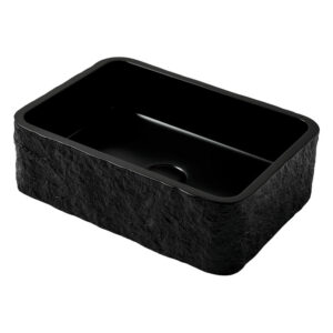 Scudo Rok Rectangle Basin Black