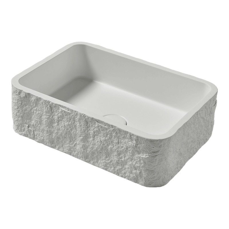 Scudo Rok Rectangle Basin White Scudo Rok Rectangle Basin White
