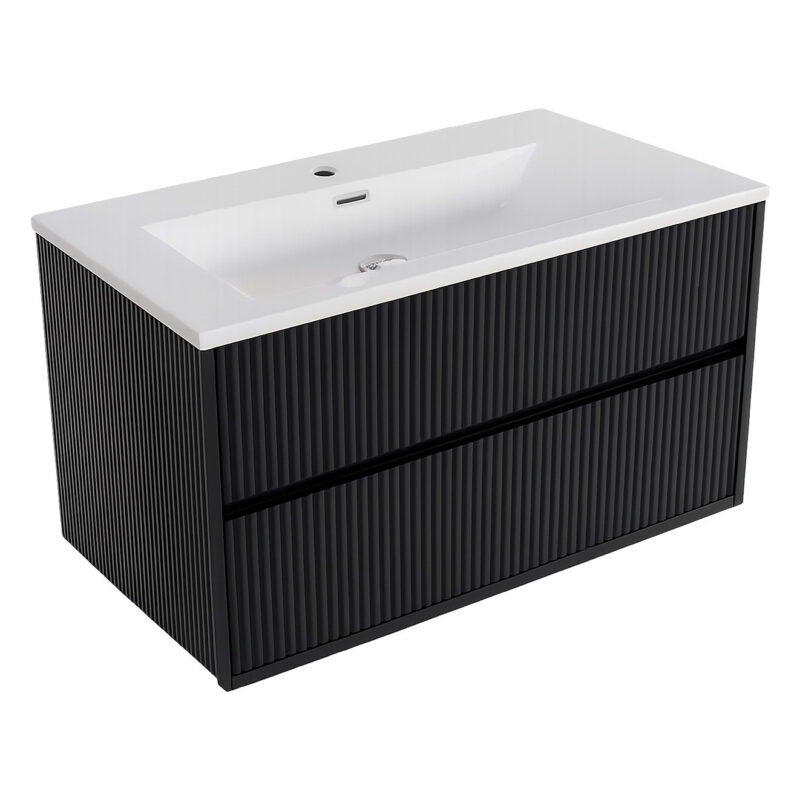 Scudo Linea Square 800 Cabinet Matt Black Scudo Linea Square 800 Cabinet Matt Black