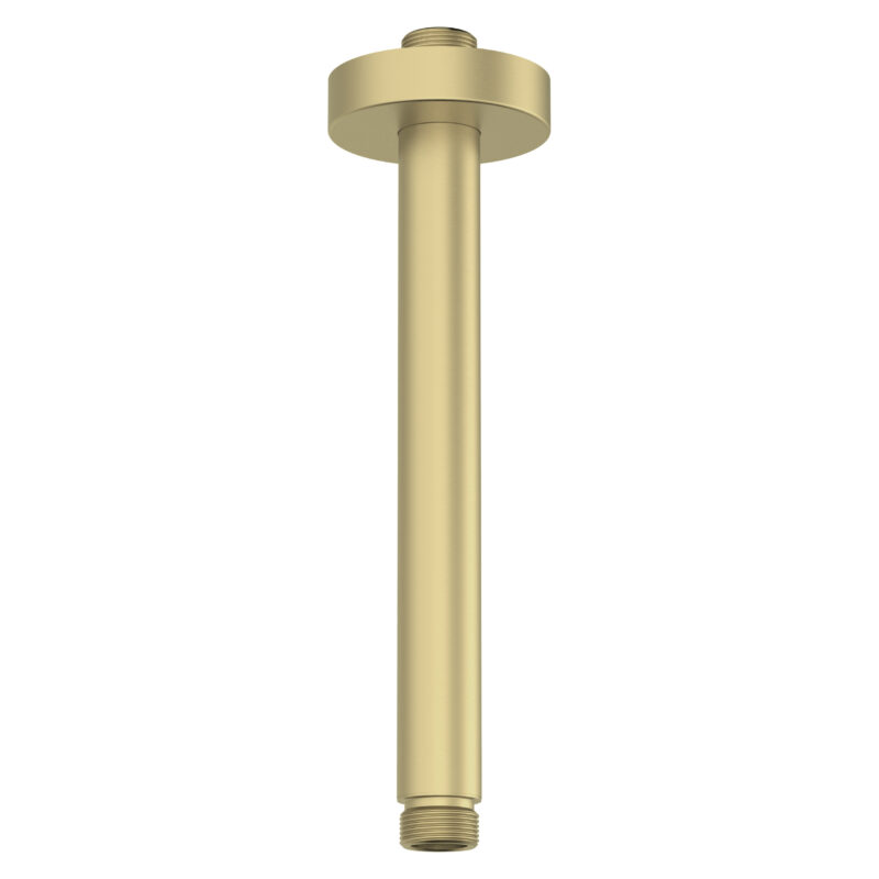 Scudo Round Ceiling Mounted Shower Arm Brushed Brass Scudo Round Ceiling Mounted Shower Arm Brushed Brass
