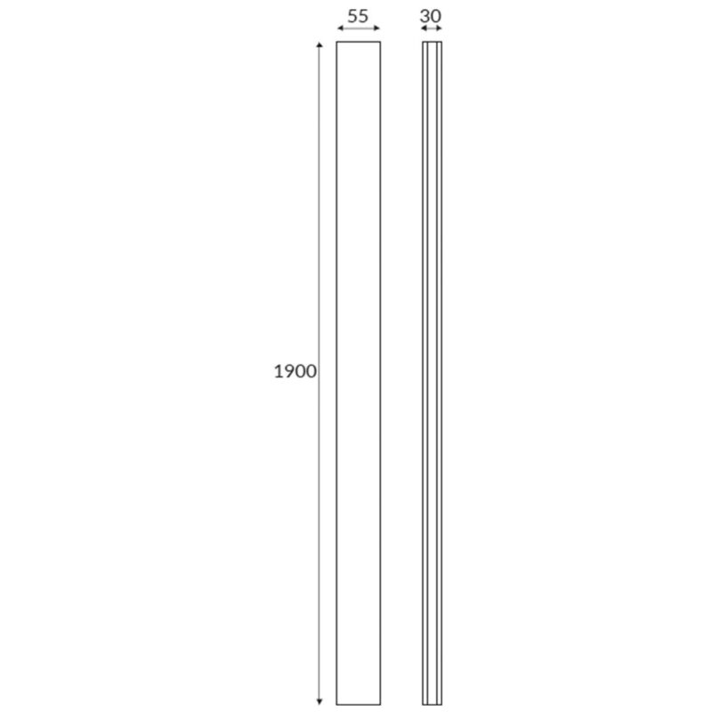 Scudo Extension Profile for S6 & S8 Enclosures