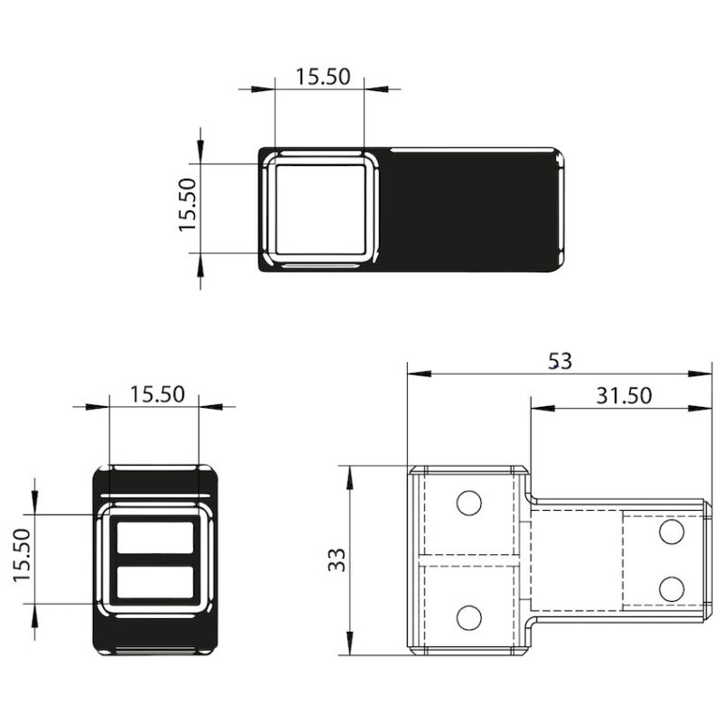 Scudo Support Arm Joining Piece