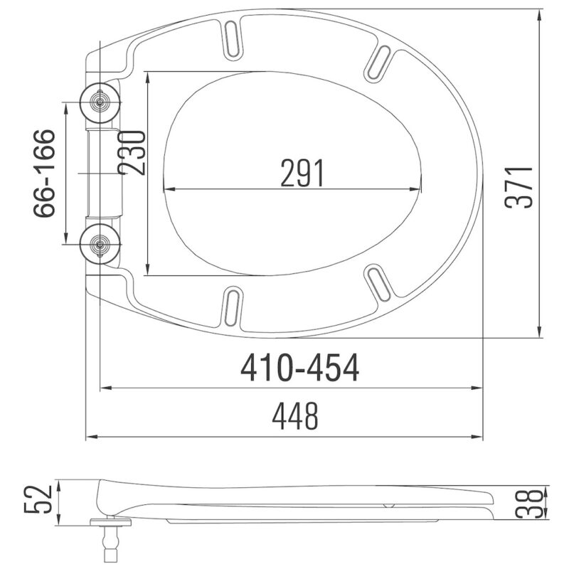 Scudo Universal Duroplast Top Fix Soft Close Toilet Seat