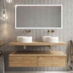 Scudo Shelph 1200mm Basin Shelf Davos Oak