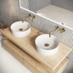 Scudo Shelph 1200mm Basin Shelf Davos Oak