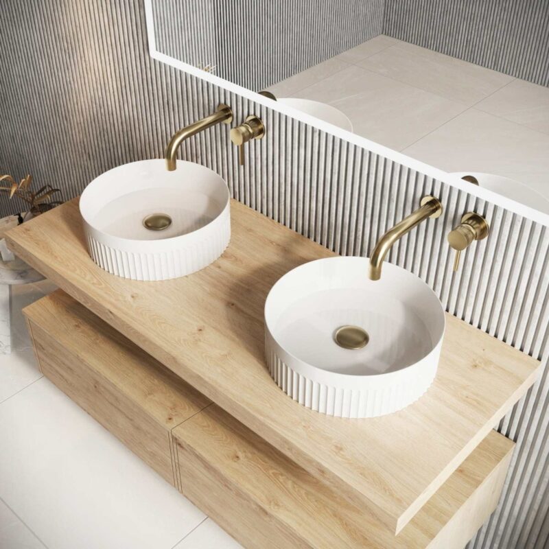 Scudo Shelph 1200mm Basin Shelf Davos Oak