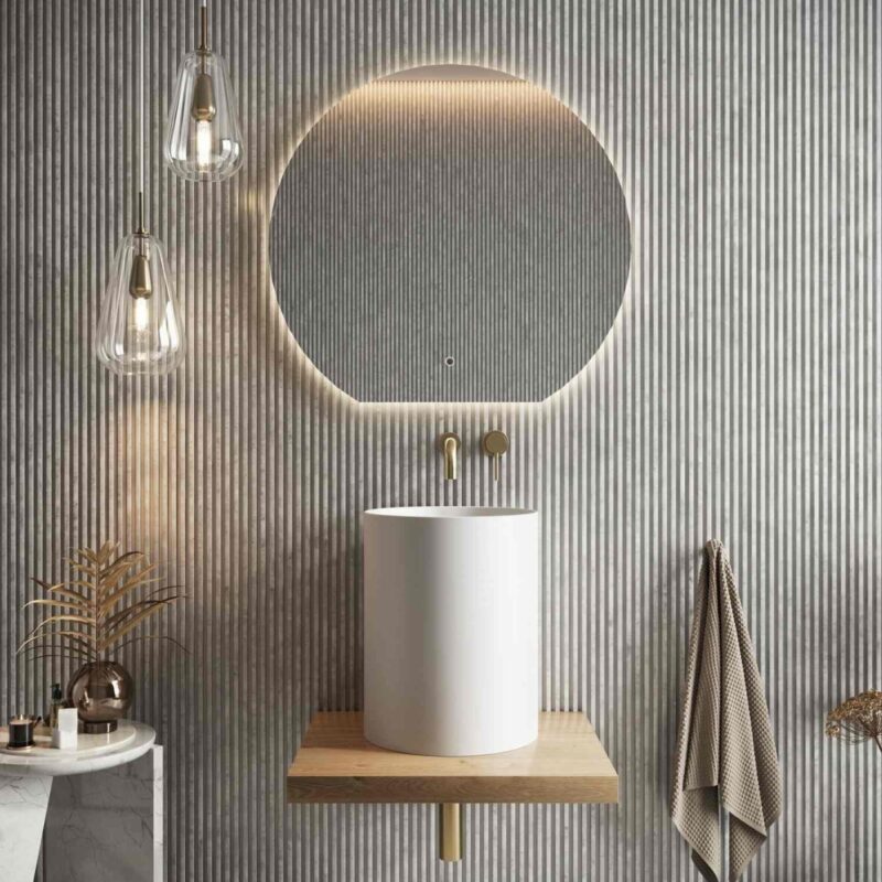 Scudo Shelph 600mm Basin Shelf Davos Oak