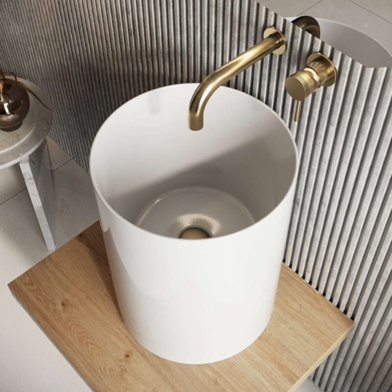 Scudo Shelph 600mm Basin Shelf Davos Oak