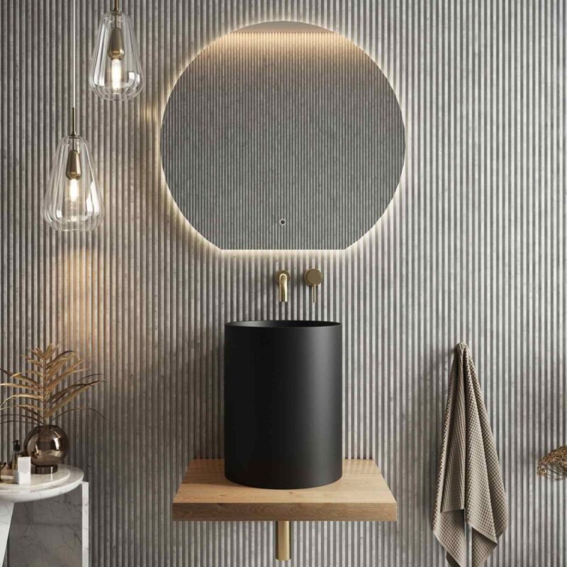 Scudo Shelph 600mm Basin Shelf Davos Oak